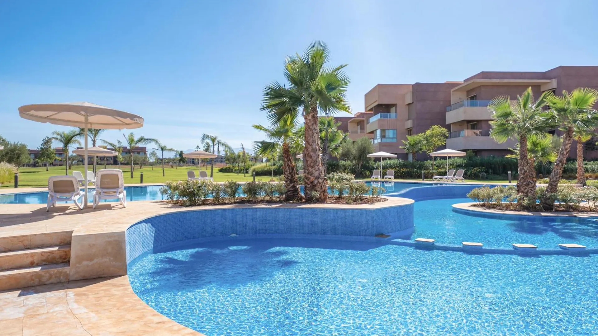 Relax Front Of Pool - Golf- Fiber Optic Apartman Marrákes